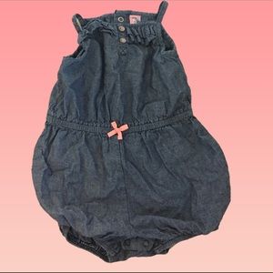 Denim Baby Bubble Romper